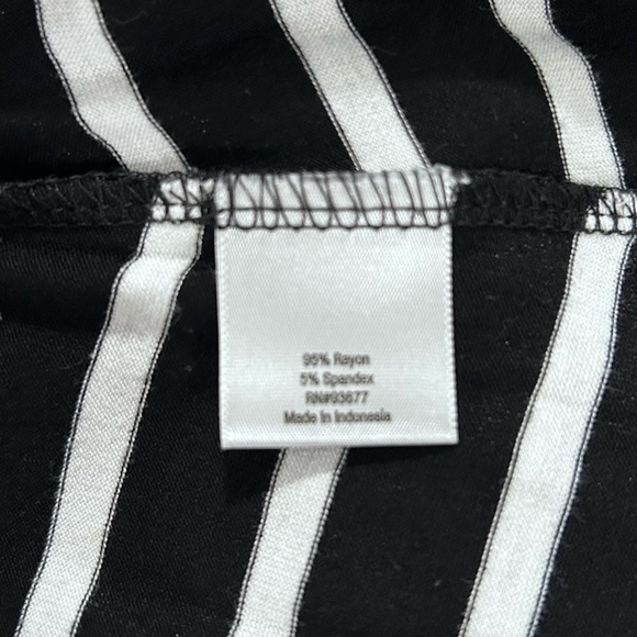 a.n.a. Striped Fold Over Waist Maxi Skirt - Picture 6 of 7